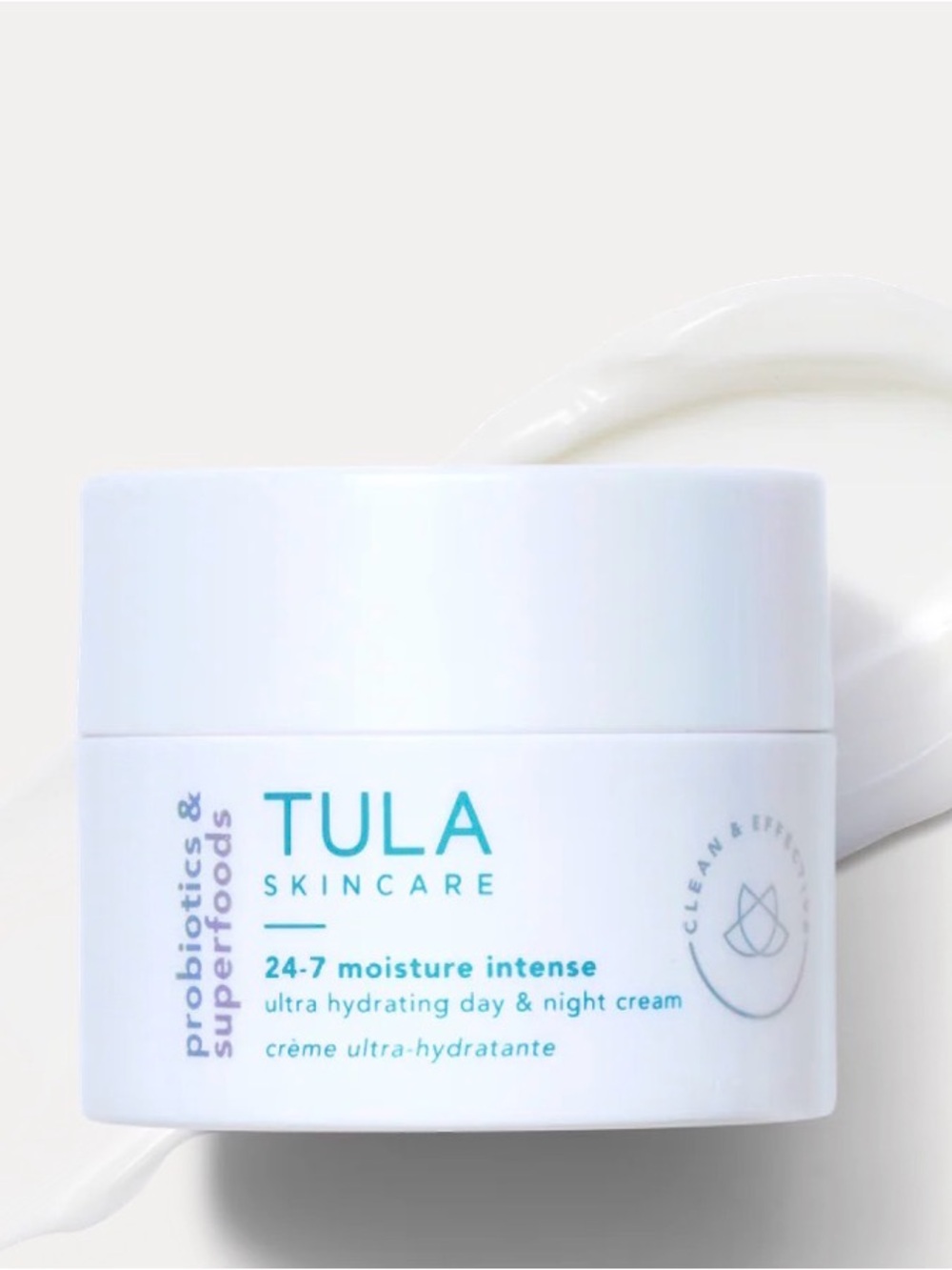 Tula Skincare 24-7 Moisture Intense Cream - White with Teal Logo